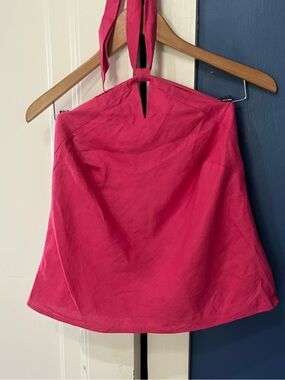 LOFT Hot Pink linen blouse